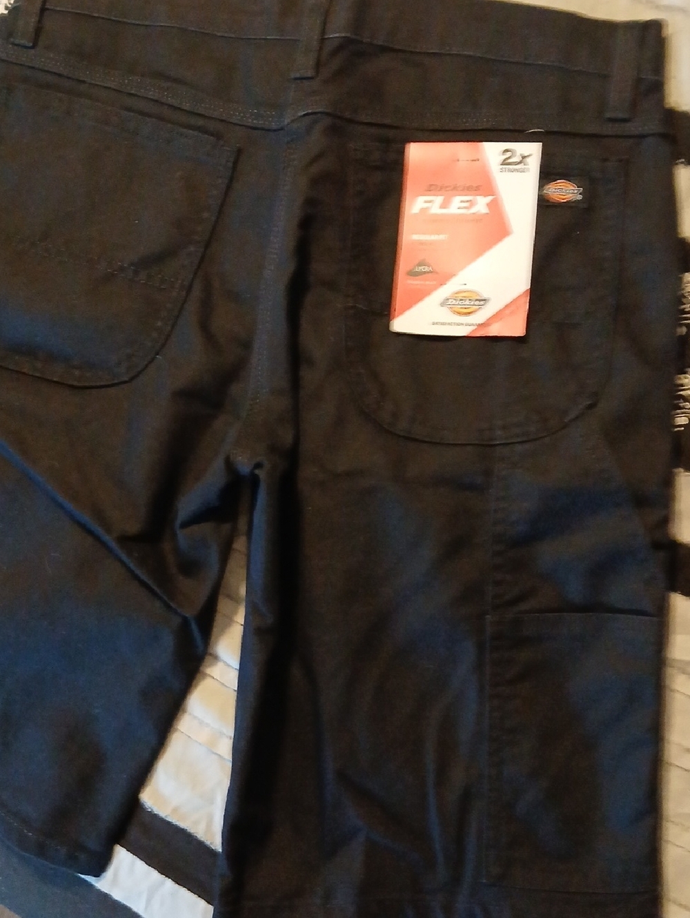 Dickies Black FLEX Work Shorts with Utility Pockets New W/ Tags
